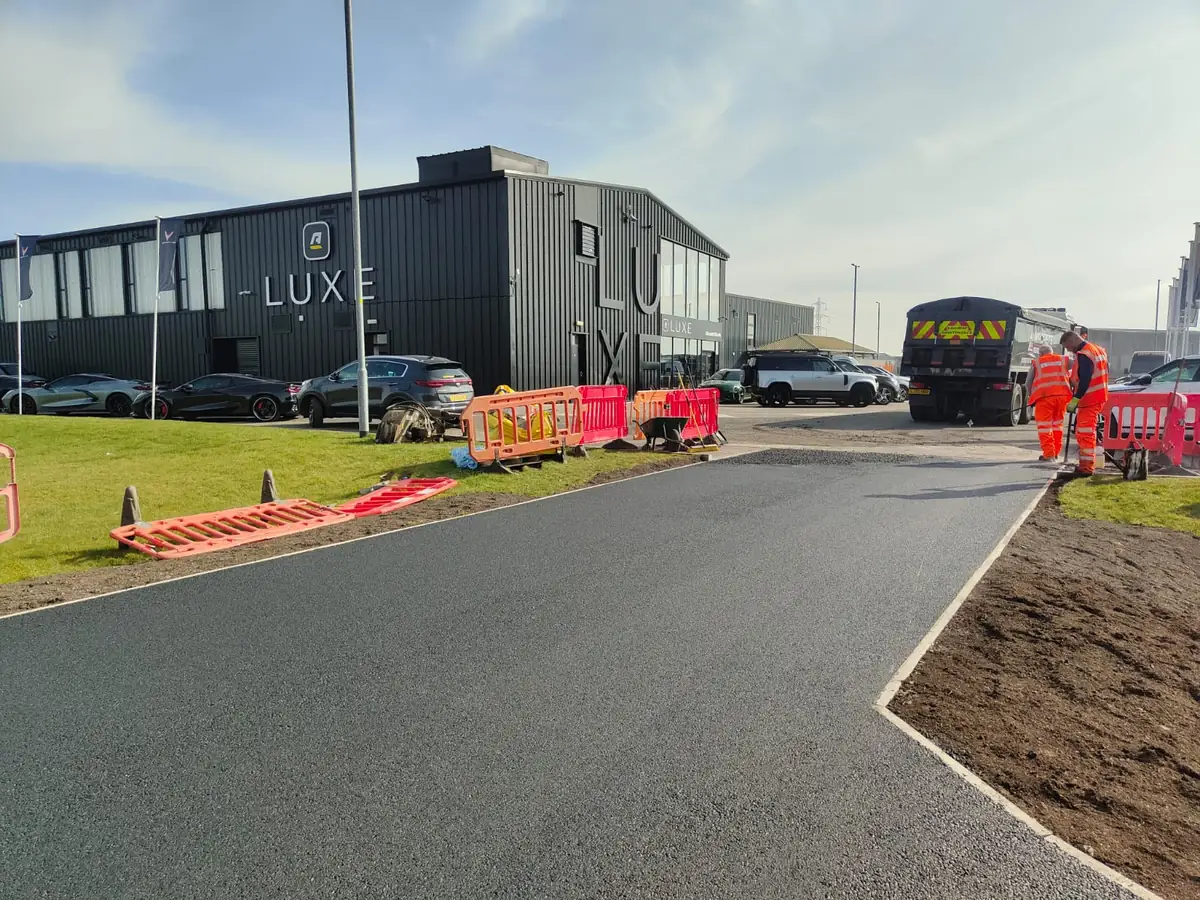 Commercial forecourt resurfacing
