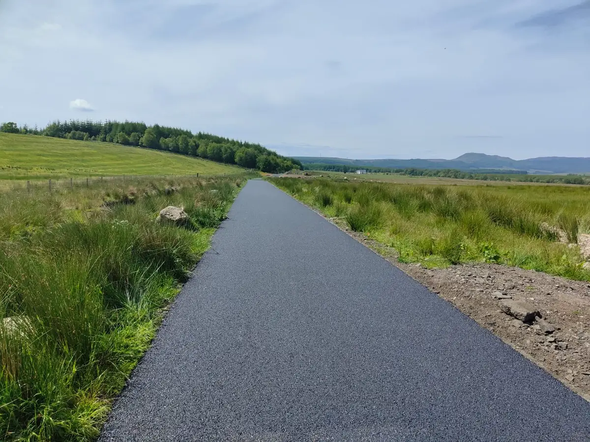 New access road through Scottish countryside